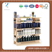 4′ Wide Wooden Stand Alone Salon Display Shelf